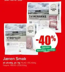Spar Jæren Smak tilbud
