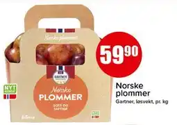 Spar Norske plommer tilbud