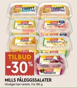 Coop Mega Mills påleggssalater tilbud