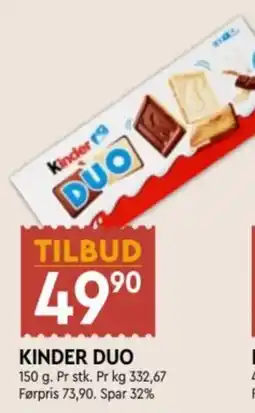 Coop Mega Kinder Duo tilbud