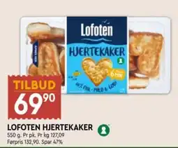 Coop Mega Lofoten hjertekaker tilbud