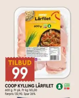 Coop Mega Coop kylling lårfilet tilbud