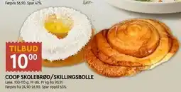 Coop Mega COOP SKOLEBRØD/SKILLINGSBOLLE tilbud