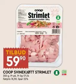 Coop Mega COOP SVINEKJØTT STRIMLET tilbud