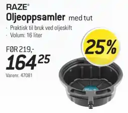 Thansen Raze oljeoppsamler med tut tilbud