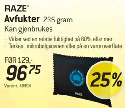 Thansen Raze avfukter tilbud