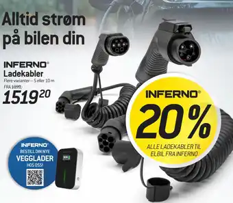 Thansen Inferno ladekabler tilbud