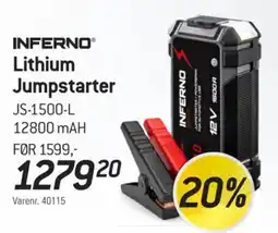 Thansen Inferno lithium jumpstarter tilbud