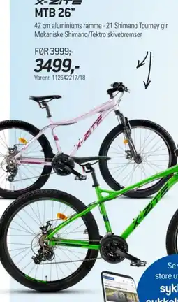 Thansen X-Zite MTB 26" tilbud