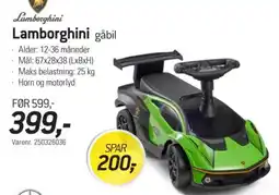 Thansen Lamborghini gåbil tilbud