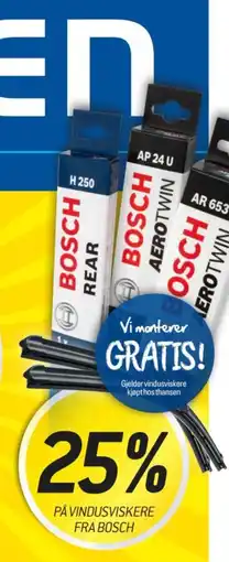 Thansen Bosch vindusviskere tilbud