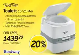 Thansen PortaPotti Toalett tilbud