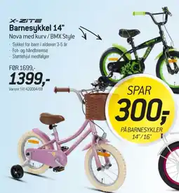 Thansen X-Zite Barnesykkel 14" tilbud