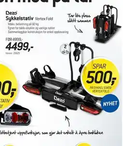 Thansen Dezo Sykkelstativ Vertex Fold tilbud