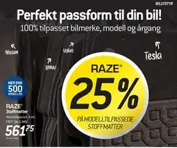 Thansen RAZE Stoffmatter tilbud