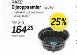 Thansen RAZE Oljeoppsamler tilbud