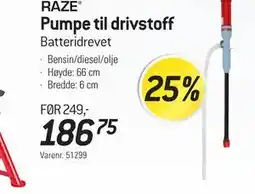 Thansen RAZE Pumpe til drivstoff tilbud