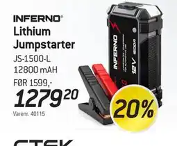 Thansen INFERNO Lithium Jumpstarter tilbud