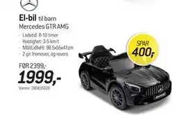 Thansen El-bil til barn Mercedes GTR AMG tilbud