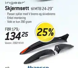 Thansen Skjermsett til MTB 24-29 tilbud