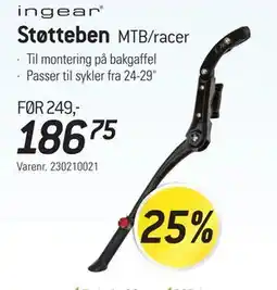 Thansen Støtteben MTB/racer tilbud