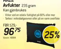 Thansen RAZE Avfukter tilbud