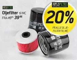 Thansen Oljefilter til MC tilbud