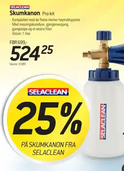 Thansen Selaclean skumkanon pro kit tilbud