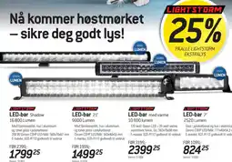 Thansen Lightstorm ekstralys tilbud