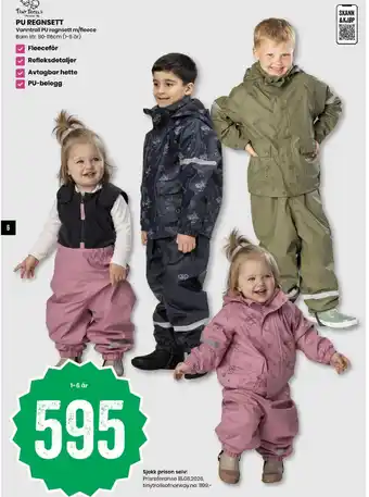 Tinytroll PU regnsett