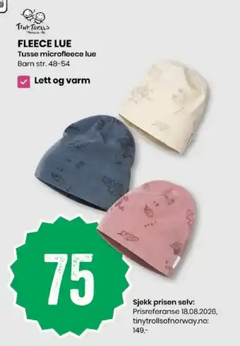 Tiny Trolls Fleece Lue