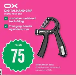 Sport Outlet Ox digital hand grip tilbud