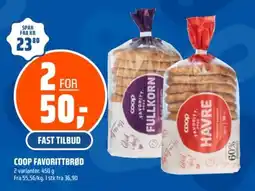 Coop Obs Coop favorittbrød tilbud