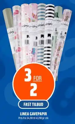 Coop Obs Linea gavepapir tilbud