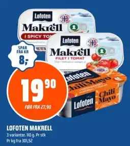 Coop Obs Lofoten makrell tilbud