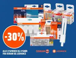 Coop Obs Osram lyspærer og lysrør tilbud