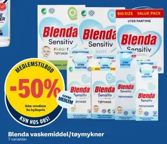 Blenda vaskemiddel/tøymykner
