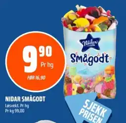 Coop Obs Nidar Smågodt tilbud