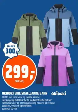 Coop Obs Okidoki eide skalljakke barn tilbud