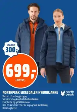 Coop Obs Northpeak eikesdalen hybridjakke tilbud