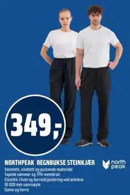 Coop Obs Northpeak regnbukse steinkjær tilbud