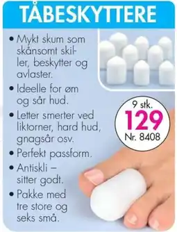 Nyttig Tåbeskyttere tilbud