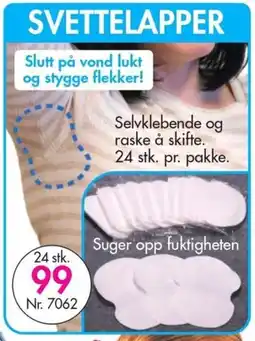 Nyttig Svettelapper tilbud