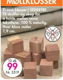 Nyttig Møllklosser tilbud