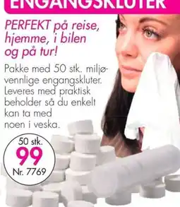 Nyttig Engangskluter tilbud