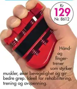 Nyttig Hånd- og finger-trener tilbud
