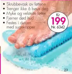 Nyttig Skrubbevask av føttene tilbud