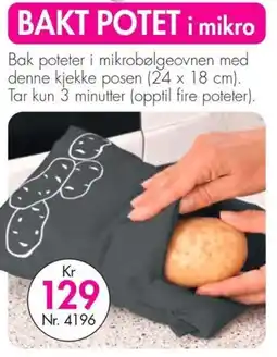 Nyttig Bakt Potet i mikro tilbud
