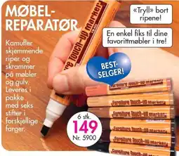 Nyttig Furniture Touch-Up Marker tilbud
