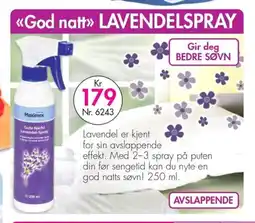 Nyttig Maximex lavendelspray tilbud